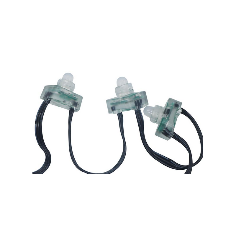 WS2811 Pixels | 12v | 50 Count | Flat/Square | Resistor | Pigtails | Pixels