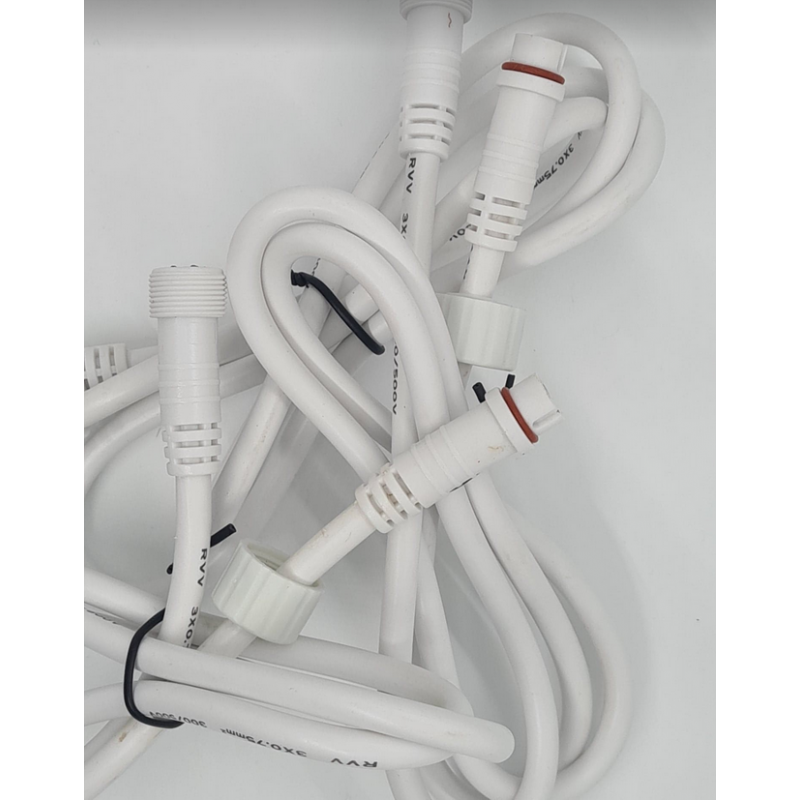 Weatherproof Pigtail extension 1mtr | White | Cables & Extensions