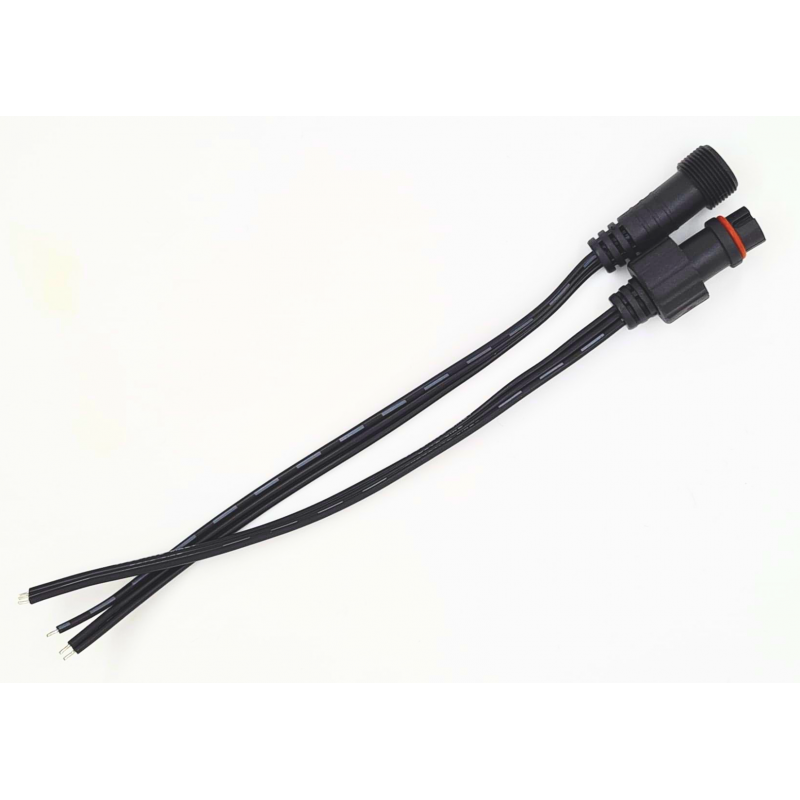 Black 20cm Ribbon Cable | Pixel wire  Pigtails | Caps & Connectors