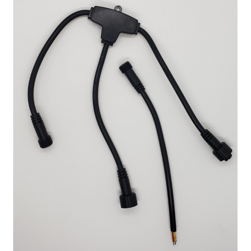 Power Injection T-Piece. Male T- with tail | 3-3-3 | Cables & Extensions