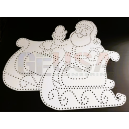 GE Sleigh with Santa Waving | Christmas
