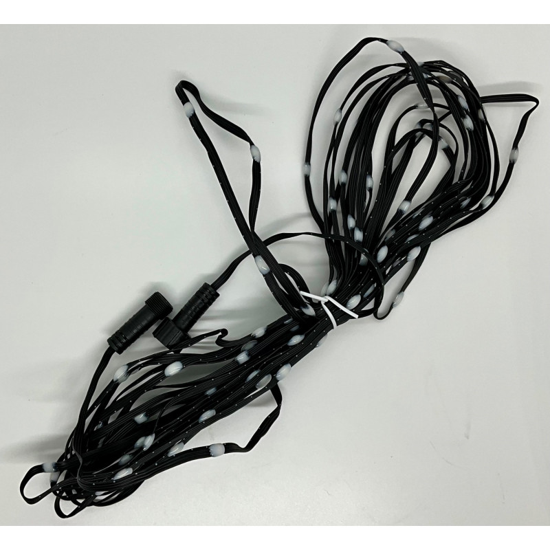 4 Wire Seed Pixel Strings 100ct with pigtails - 100mm spacing - black | Seed Pixels