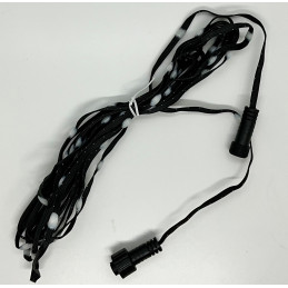 4 Wire Seed Pixel Strings 50ct with pigtails - 100mm spacing - black | 12v
