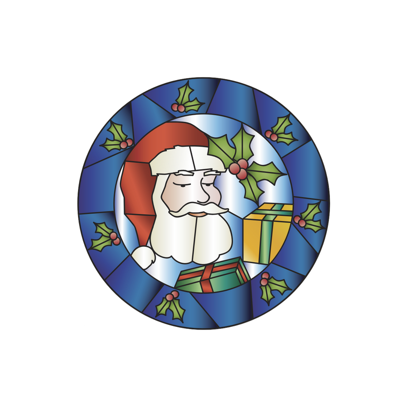 G-Skinz for 47" Round Props (Santa Stained Glass Print) | GE G-Skinz