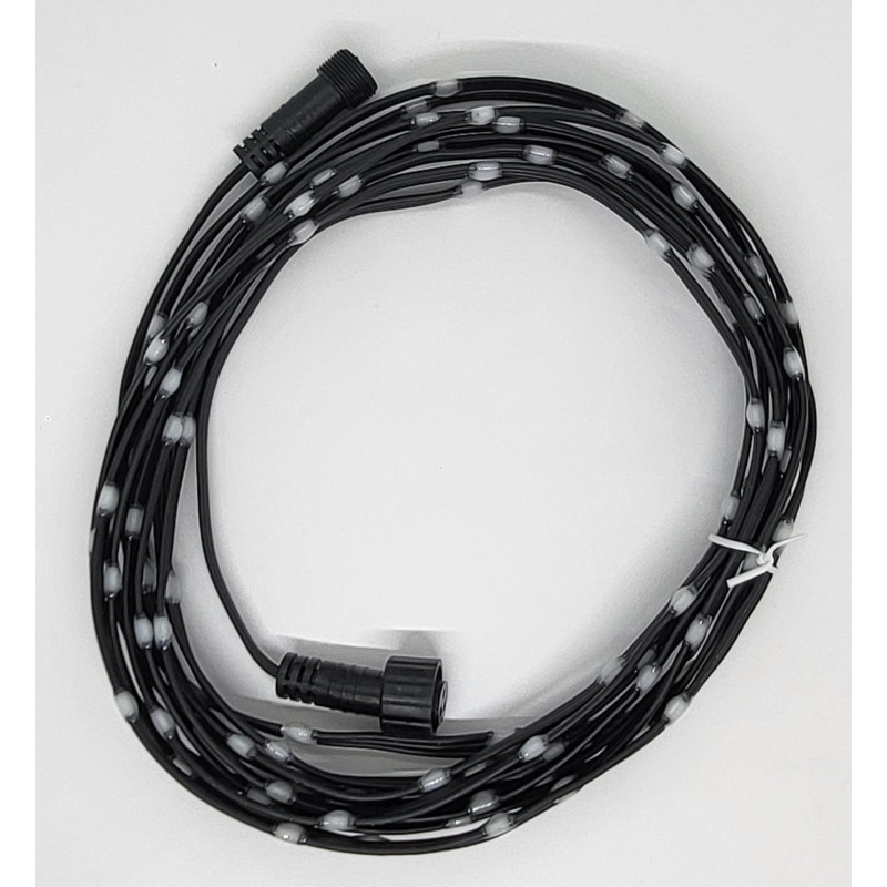 18awg Seeds | Black | 100mm spacing | 50ct with Pigtails | 12v | Seed Pixels