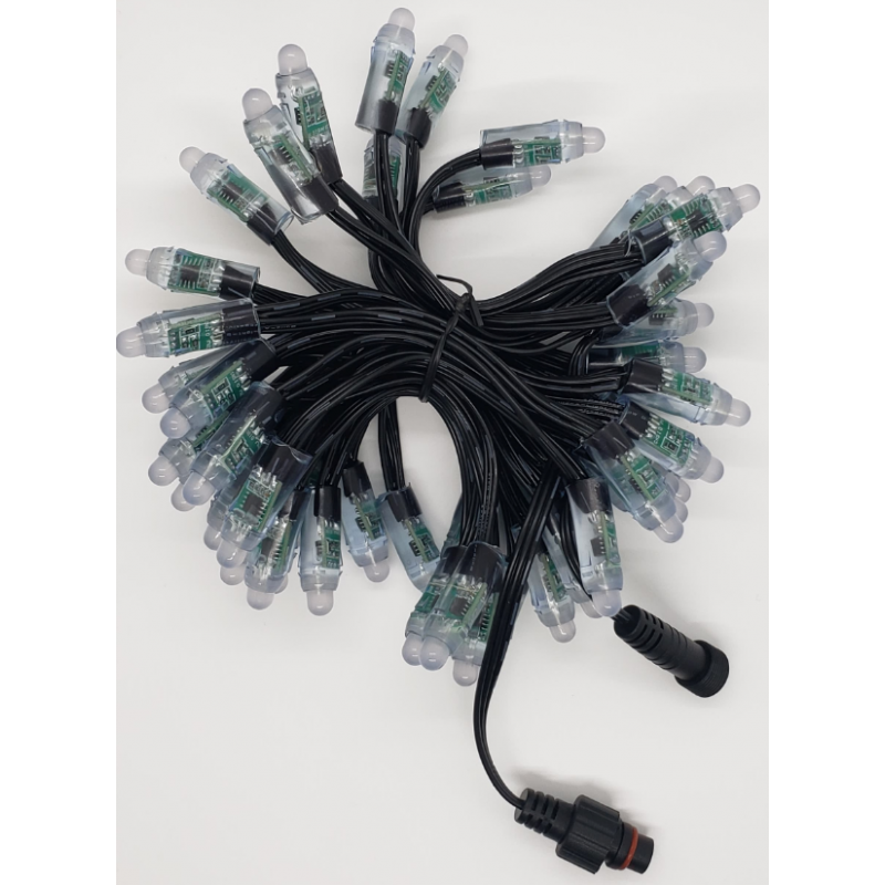 WS2811 Pixels | 12v | 50x 100 Count Pack | Bullet | Resistor | Pigtails | 12v