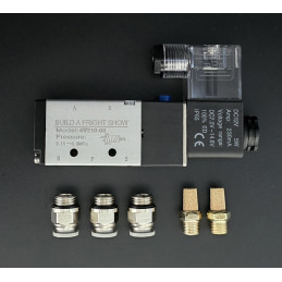 5-Way Solenoid Valve (8mm connectors) | Pneumatic & Animatronic Parts