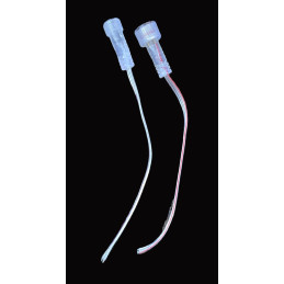 Clear 20cm Ribbon Cable | Pixel wire  Pigtails | Caps & Connectors