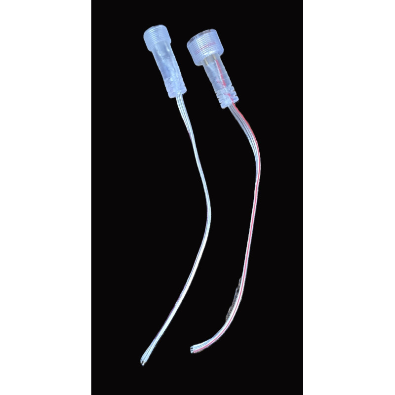 Clear 20cm Ribbon Cable | Pixel wire  Pigtails | Caps & Connectors