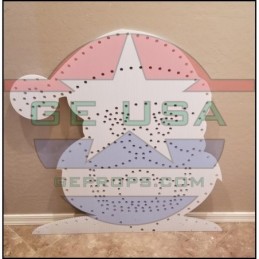 GE Chimney with Optional Toppers - Santa Topper | Outlines