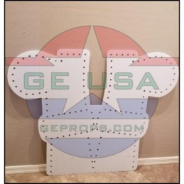 GE Chimney with Optional Toppers - White - Mean One Topper | Outlines