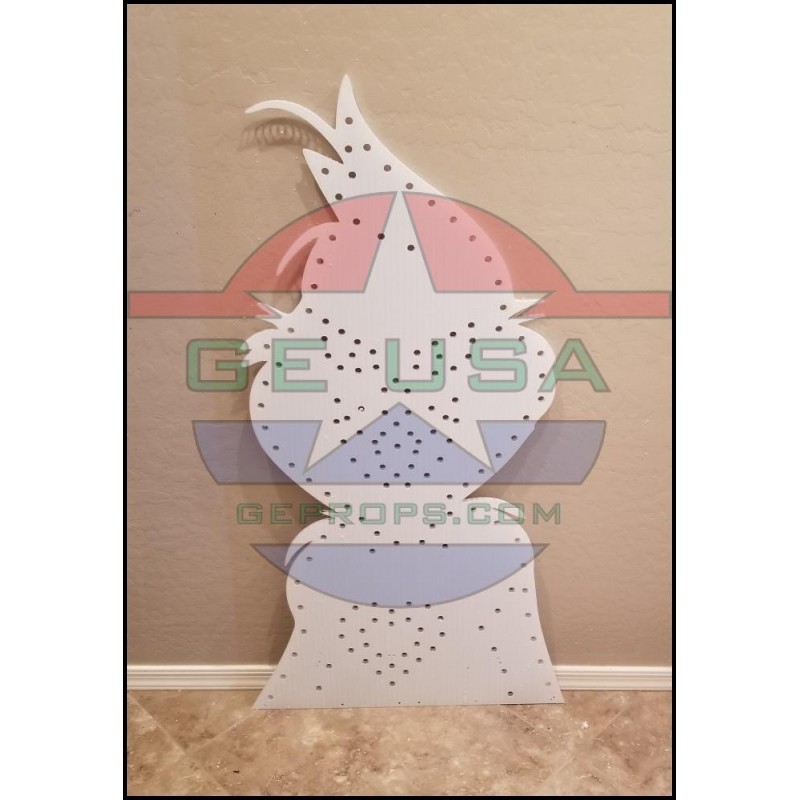 GE Chimney with Optional Toppers - White - Mean One Topper | Outlines