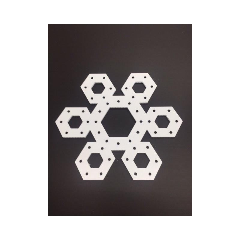 ChromaFlakes 24inch Hexagon (48 nodes) | Snowflakes ChromaFlakes 24inch Hexagon (48 nodes) | Snowflakes