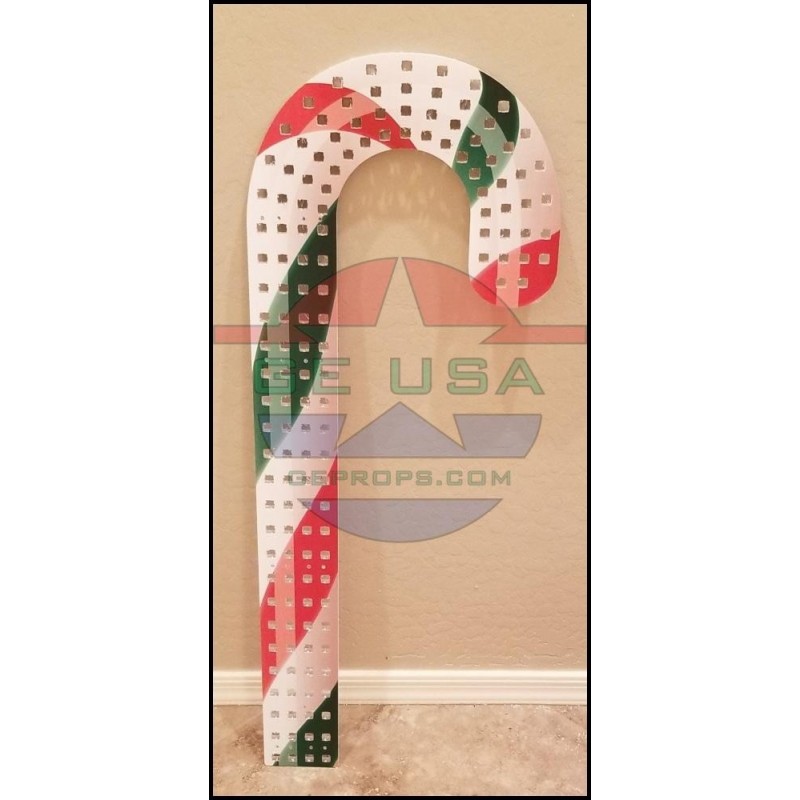 IMPRESSION Candy Cane - 3' Left Hook - Red/White | Gilbert Engineering Props
